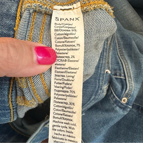 Spanx Women’s Straight Leg High Rise Pull On Jeans NWT - Picture 7 of 9